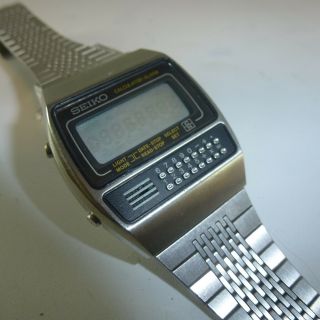 Vintage Seiko Quartz Calculator Watch C359 - 5000 Made In Japan Not
