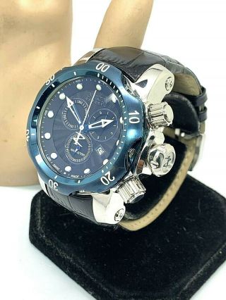 Invicta Men ' s 10822 Venom Reserve Chronograph Royal Black Textured Dial Watch 2
