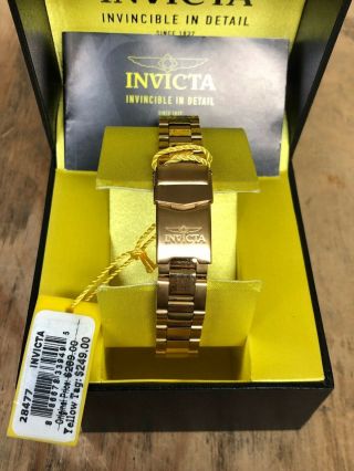 Invicta Angel Model 28477 - Ladies Watch Quartz Gold Tone Stainless Steel 5