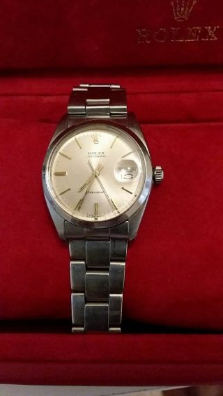 Rolex Oyster Date Stainless Steel Gents Watch.