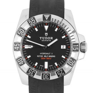 Tudor Hydronaut Ii Automatic Black 40mm 20040 Rubber Dive Date Swiss Watch