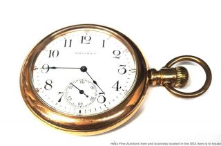 Antique 1904 12s 17j Waltham Mens Side Wind Dueber Pocket Watch