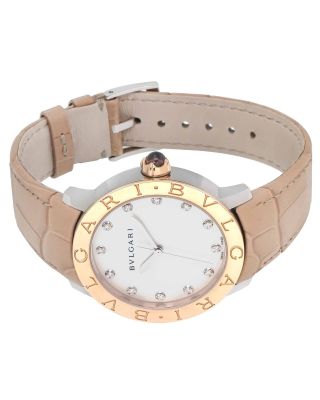 BVLGARI 18K ROSE GOLD & DIAMOND MOTHER OF PEARL LADIES AUTOMATIC WATCH $8,  550 2
