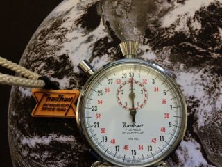 Vintage Hanhart 7 Jewel Shockproof 1/10sec Stopwatch Stop Watch Great