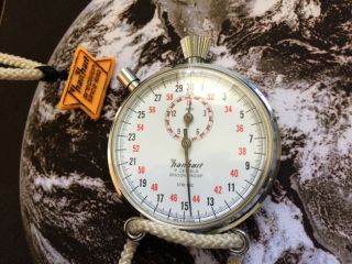 Vintage Hanhart 7 Jewel Shockproof 1/10Sec Stopwatch Stop Watch Great 2