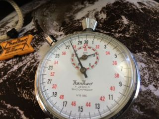 Vintage Hanhart 7 Jewel Shockproof 1/10Sec Stopwatch Stop Watch Great 6