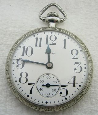 Antique 16s Elgin Grade 291 7j Pocket Watch