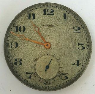 12s - Antique 1922 Longines Hand Winding Pocket Watch Watch,  Cal.  17.  79 Abc