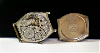 RARE Antique Hamilton AVI 60 17 Jewel 14 Kt Gold Filled Aviator Watch for Repair 2