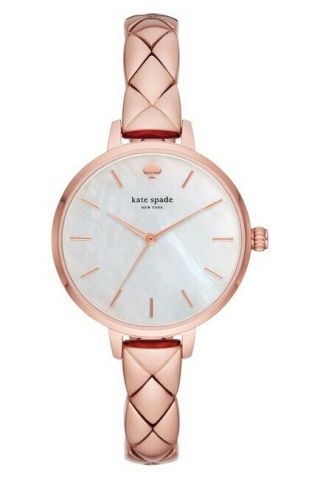 Nwt Kate Spade Metro Scallop Rose Gold - Tone Bracelet Watch Gift Box $250