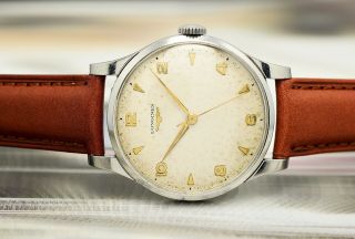 Vintage 1952 LONGINES Calatrava Ref.  5045 Cal.  12.  68,  oversize 37,  5mm,  men ' s watch 7