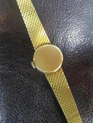 Vintage 18K Solid Yellow Gold Omega Hand - Winding watch 165mm End to End 11