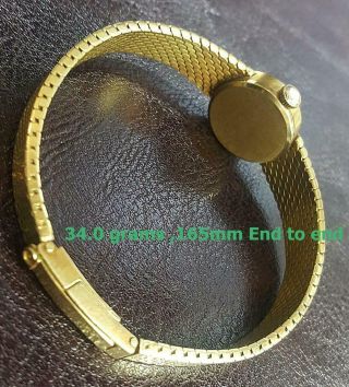 Vintage 18K Solid Yellow Gold Omega Hand - Winding watch 165mm End to End 3