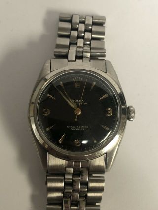 Rolex Stainless Steel 6084 Oyster Perpetual 1963 Automatic 34mm Watch