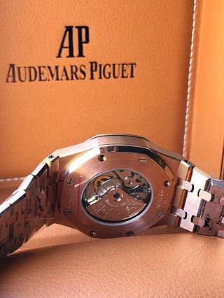 Geneve Audemars Royal Oak Rose Gold Piguet Wrist Watch for Men 2