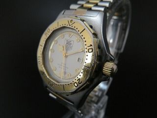 TAG HEUER 3000 934.  215 Quartz Watch Date 18K Gold Plated Battery [6193] 2
