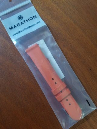 Marathon Vulcanized Rubber Orange Dive Watch Band/strap (ww005006or) - 20mm,