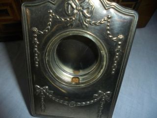 ANTIQUE/VINTAGE SILVER WATCH HOLDER ON A STAND 2