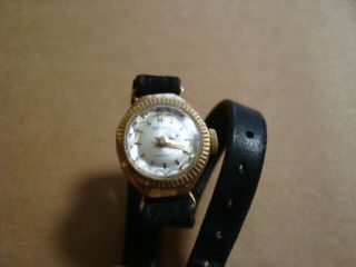 Ladies Vintage Seiko 9ct Gold Watch Diashock 17 Jewels Made In Japan