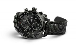 Authentic Hamilton Khaki Field Auto Chrono Full Black Watch H71626735