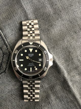 Heuer 980.  006 Vintage Professional 1000 Diver Watch 844 Serviced Pressure