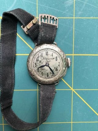 Vintage Hamilton 1920s Deco Style Ladies Wristwatch 986a Movement