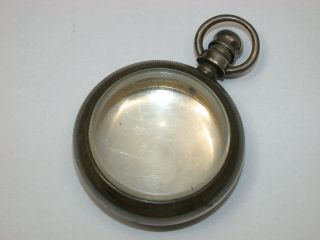 Early American 18 Size Female Stem Coin Silver Pocket Watch Case.  180a