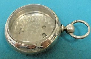 18 Size Fahys Open Face Ore Silver Pocket Watch Case For Keywind Movements