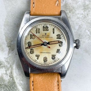 Vintage Rolex Oyster Perpetual Bubbleback Steel Wristwatch Ref.  2940 Nr