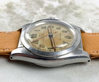 Vintage Rolex Oyster Perpetual Bubbleback Steel Wristwatch Ref.  2940 NR 7