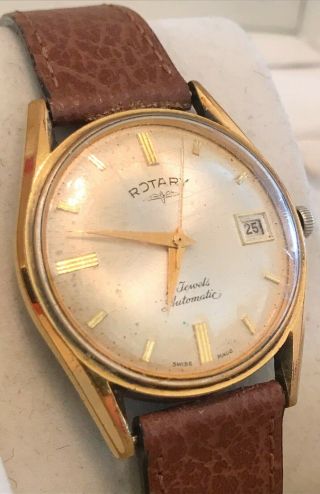Vintage Rotary Mens Watch 21 Jewels Swiss Made Fully Joblot