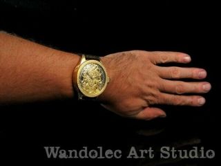 ROLEX Vintage Men ' s Wrist Watch Skeleton Gold Noble Design Mens Wristwatch Swiss 12