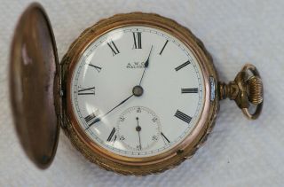 1877 Waltham Pocket Watch Grade P.  S.  Bartlett Model 1877 Jewels 15j Hunter Case