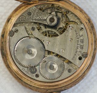 1901 Waltham Pocket Watch Grade 610 Model 1899 Jewels 7j Size 16j Hunter Case 7