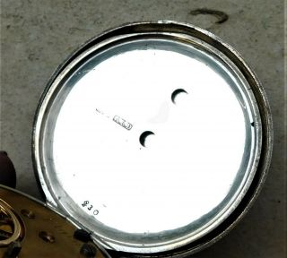 HM 1878 Elgin Silver Mechanical Pocket Watch Vintage Antique 7