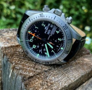 Fortis Official Cosmonauts Chronograph 605.  22.  142 Lemania 5100