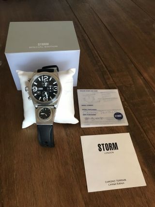 Storm Watch Mens.  Chrono Black Limited Edition