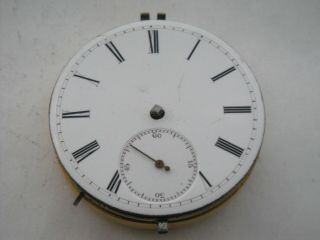 L H Samuel & Co Liverpool lever fusee movement 40mm wide dial sn19,  215 Ca 1840? 2