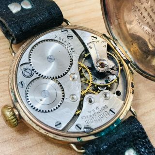 Vintage waltham wrist watch wind up Spare 5