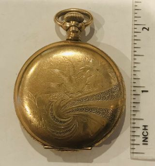 Antique Gold Filled Hunter Case Waltham Pocket Watch