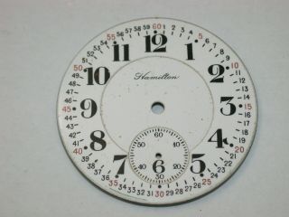 Hamilton 16 Size Montgomery 992 “railroad” Pocket Watch Dial.  178t