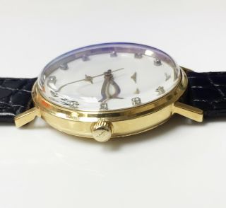 Longines Ultra Chron 18K Gold 12 Diamonds Automatic Vintage Watch Cal.  431 17J 4