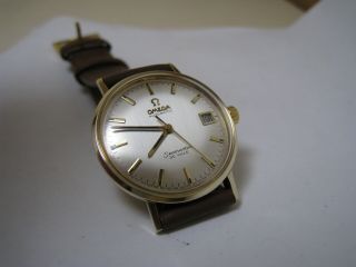 Omega Seamaster De Ville Automatic Date 14 K Solid Yellow Gold 1969 Watch
