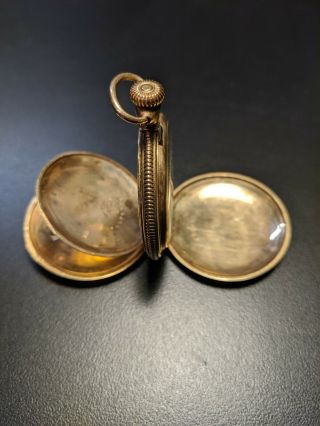 Model 1890 American Waltham Gold Filled Grade Y 7j 6s Pocket Watch From 1899