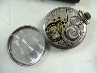 Antique Elgin Pocket Watch 17 Jewel Presentation Case Art Deco Vintage 7