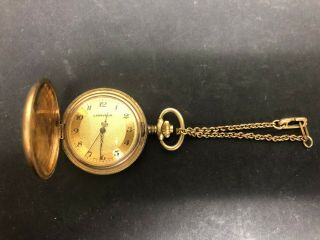 Caravelle By Bulova N4 17 Jewels 11 Uac Cal.  1950/51 Gold Toned Pocket Watch