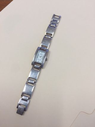 Vintage Ecclissi Sterling Silver Bracelet Quartz Watch With 925 Silver Band