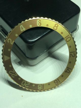 Vintage Rolex Gmt Master Two Tone Rootbeer Fat Font Insert 1675