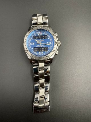 Breitling B - 1 Professional Blue Dial 43mm Men’s Cosc Quartz Watch Discounted