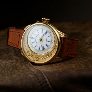 Vintage Watch Swiss Watch For Men Pocket Watch In Art Deco Case Mens Gift